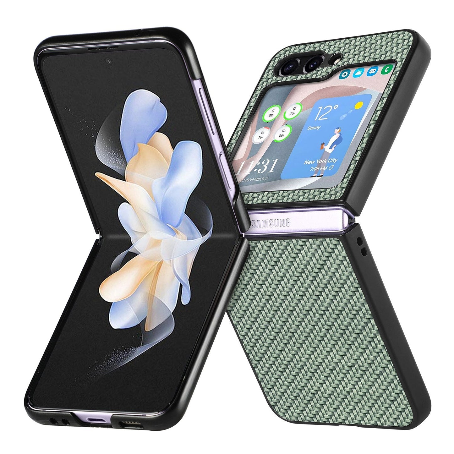 Anti-Fingerprint Matte Cover Case for Samsung Galaxy Z Flip