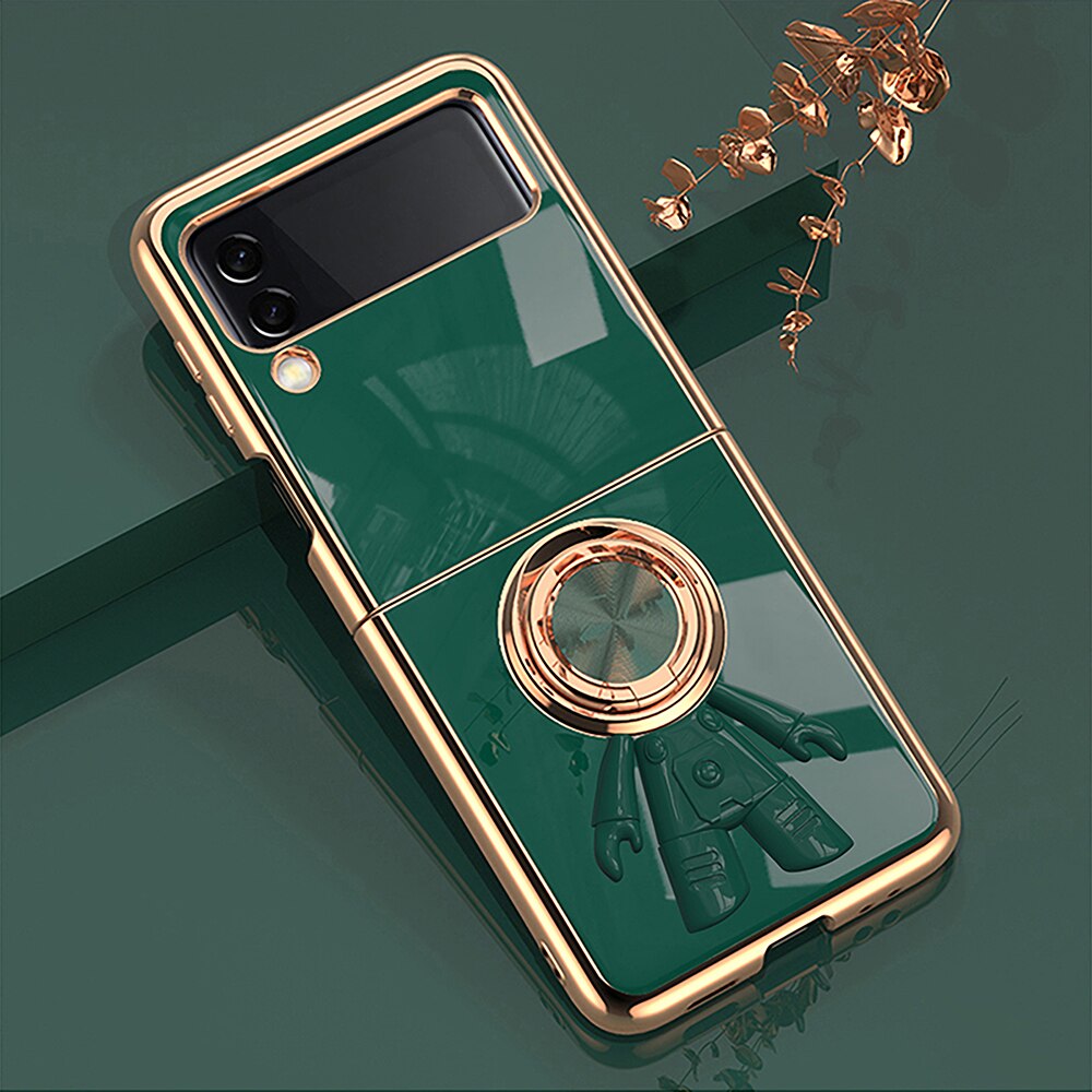 Magnetic Astronaut Holder Plating Case For Samsung Galaxy Z Flip Series