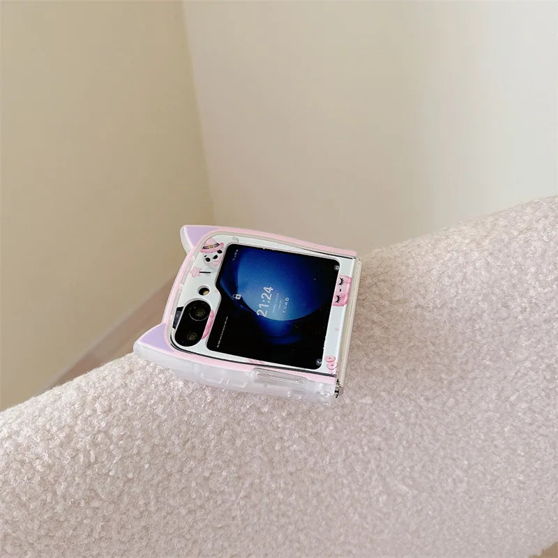 Cute 3D Halloween Ghost Case for Samsung Galaxy Z Flip 4/5/6/7