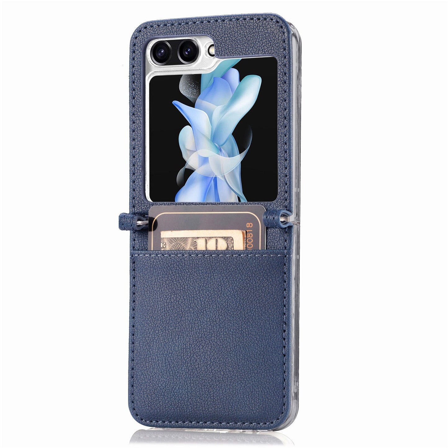 Leather Case with Card Holder For Samsung Galaxy Z Flip Series