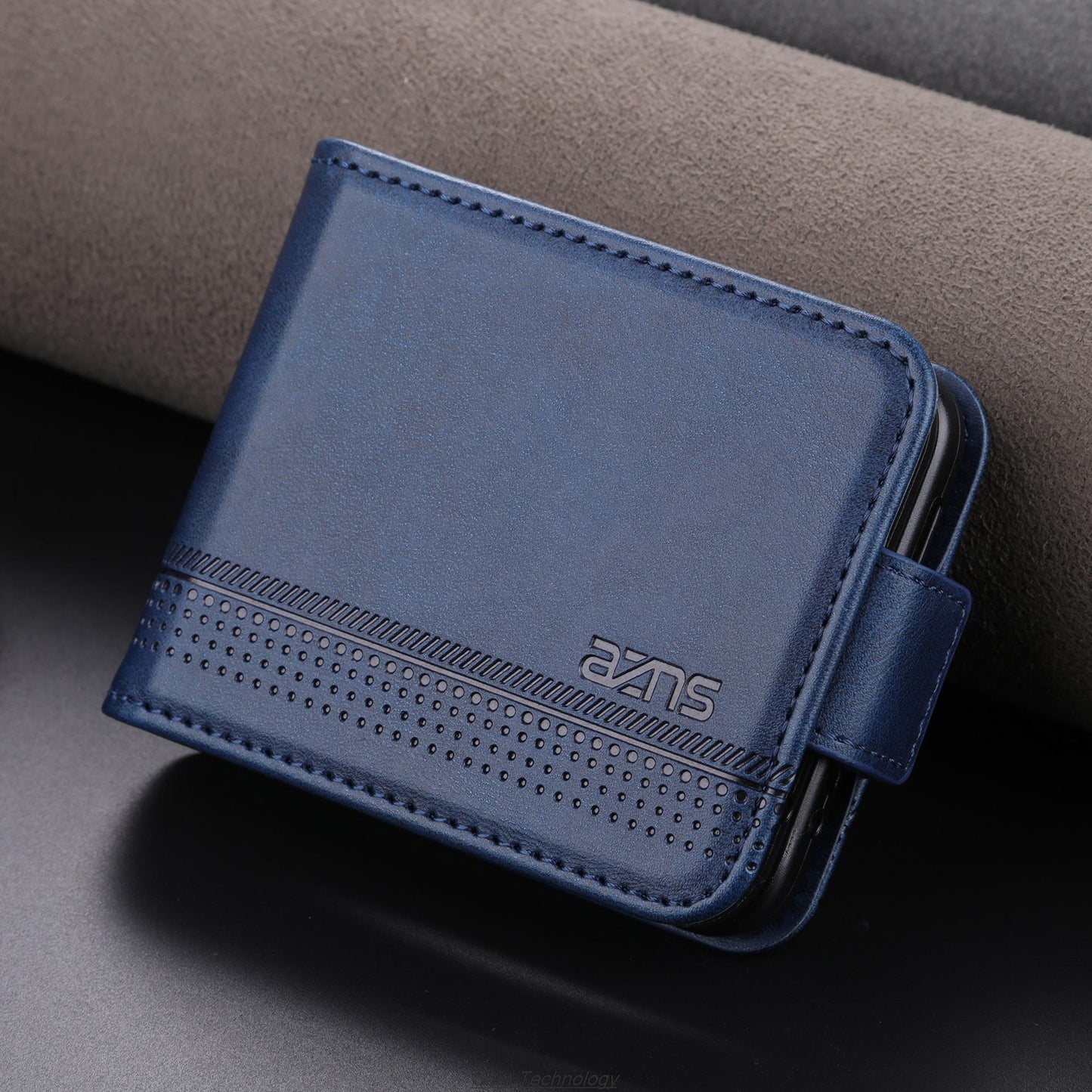 Deluxe Magnetic Adsorption Leather Case for Samsung Galaxy Z Flip