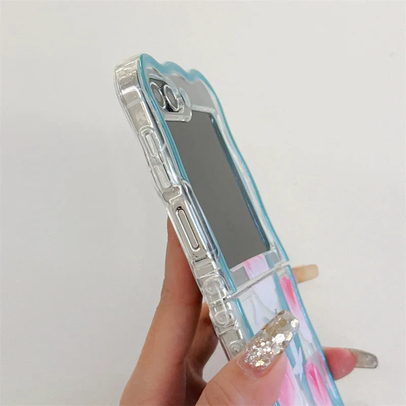 Cute Tulip Flower Case for Samsung Galaxy Z Flip 7 & 6