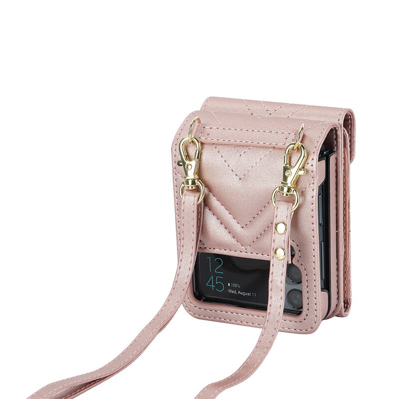 Luxury Crossbody Wallet Case for Samsung Galaxy Z Flip Series