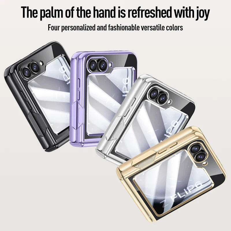 Transparent Electroplated Case for Samsung Galaxy Z Flip 7 & 6