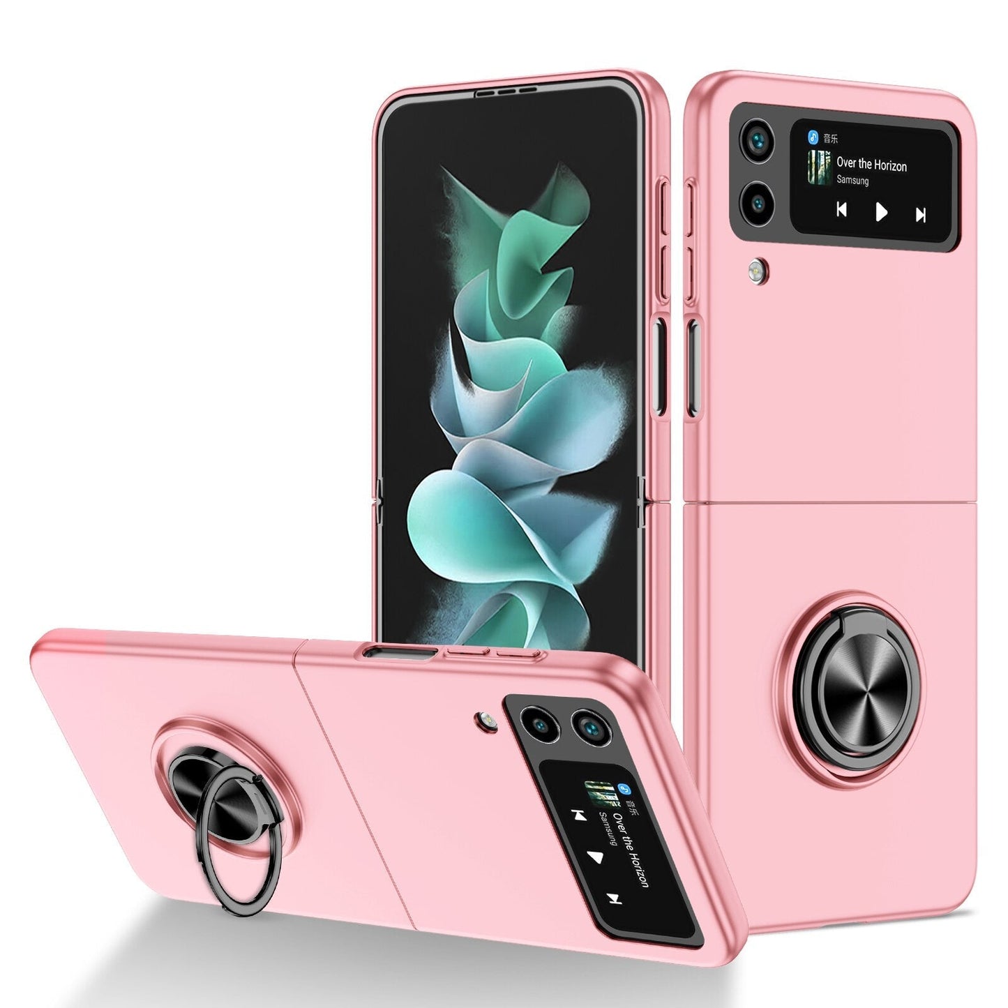 Ultra Thin Case with Magnetic Ring Bracket for Samsung Galaxy Z Flip