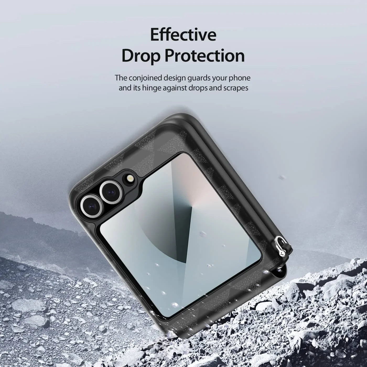 Leather Case with Hinge Protection for Z Flip Series