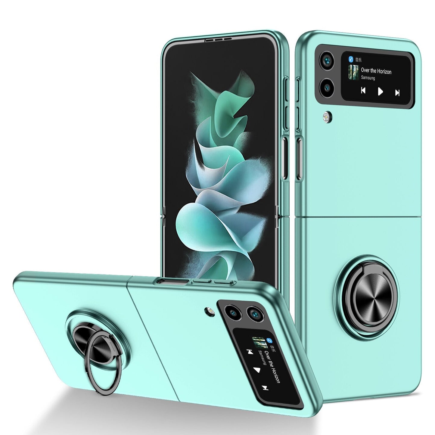 Ultra Thin Case with Magnetic Ring Bracket for Samsung Galaxy Z Flip