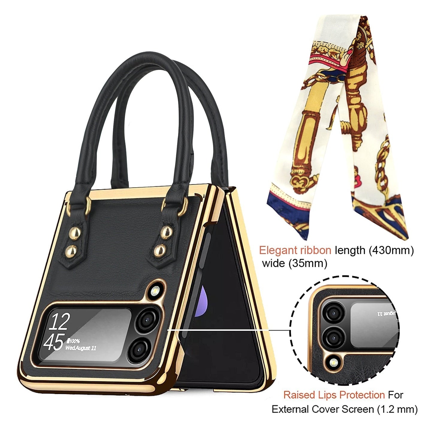 Luxury Leather Case For Samsung Galaxy Z Flip Series
