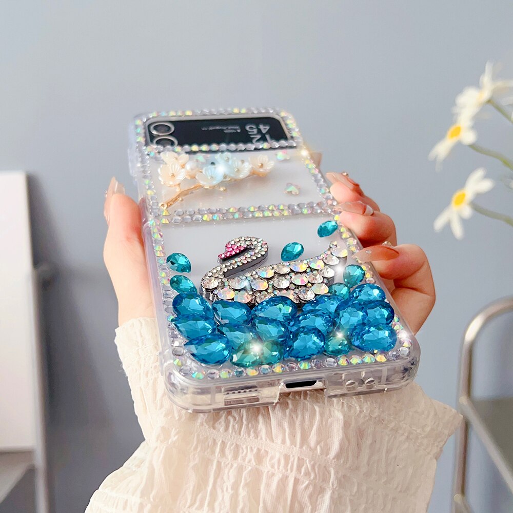 Luxury Colorful Rhinestone Case For Samsung Galaxy Z Flip