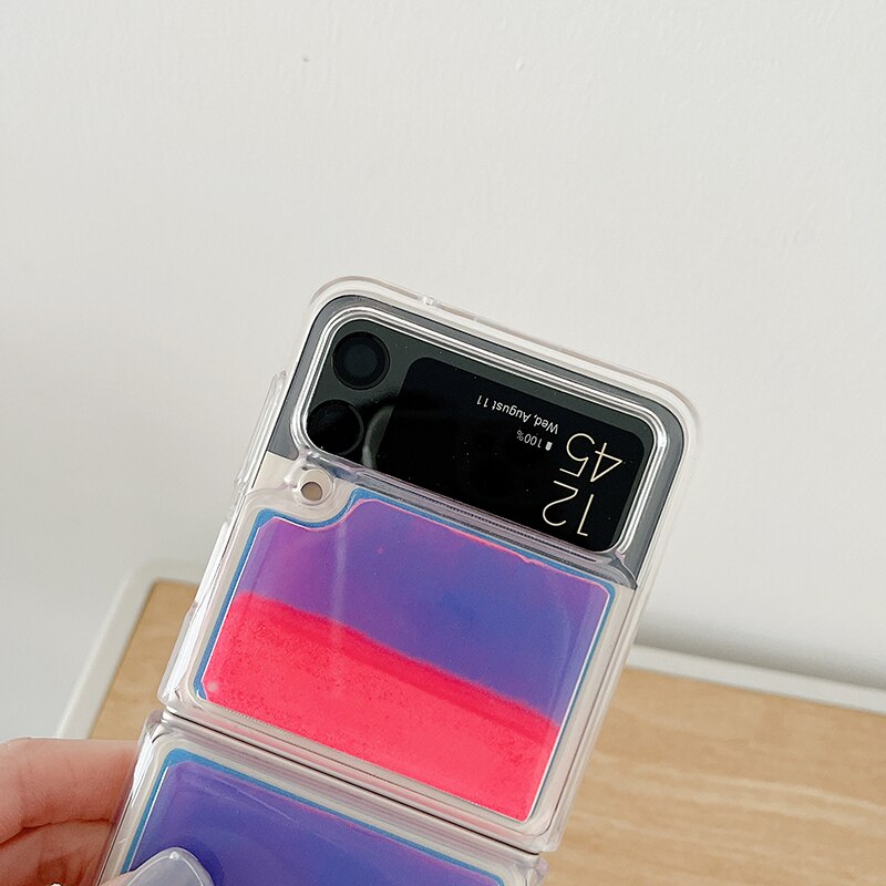 Glitter Neon Phone Case For Samsung Galaxy Z Flip Series