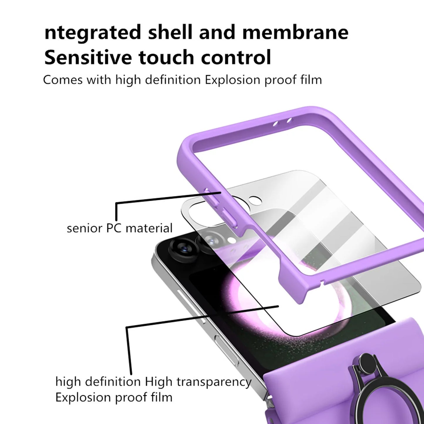 Shockproof Case with Stand For Samsung Galaxy Z Flip