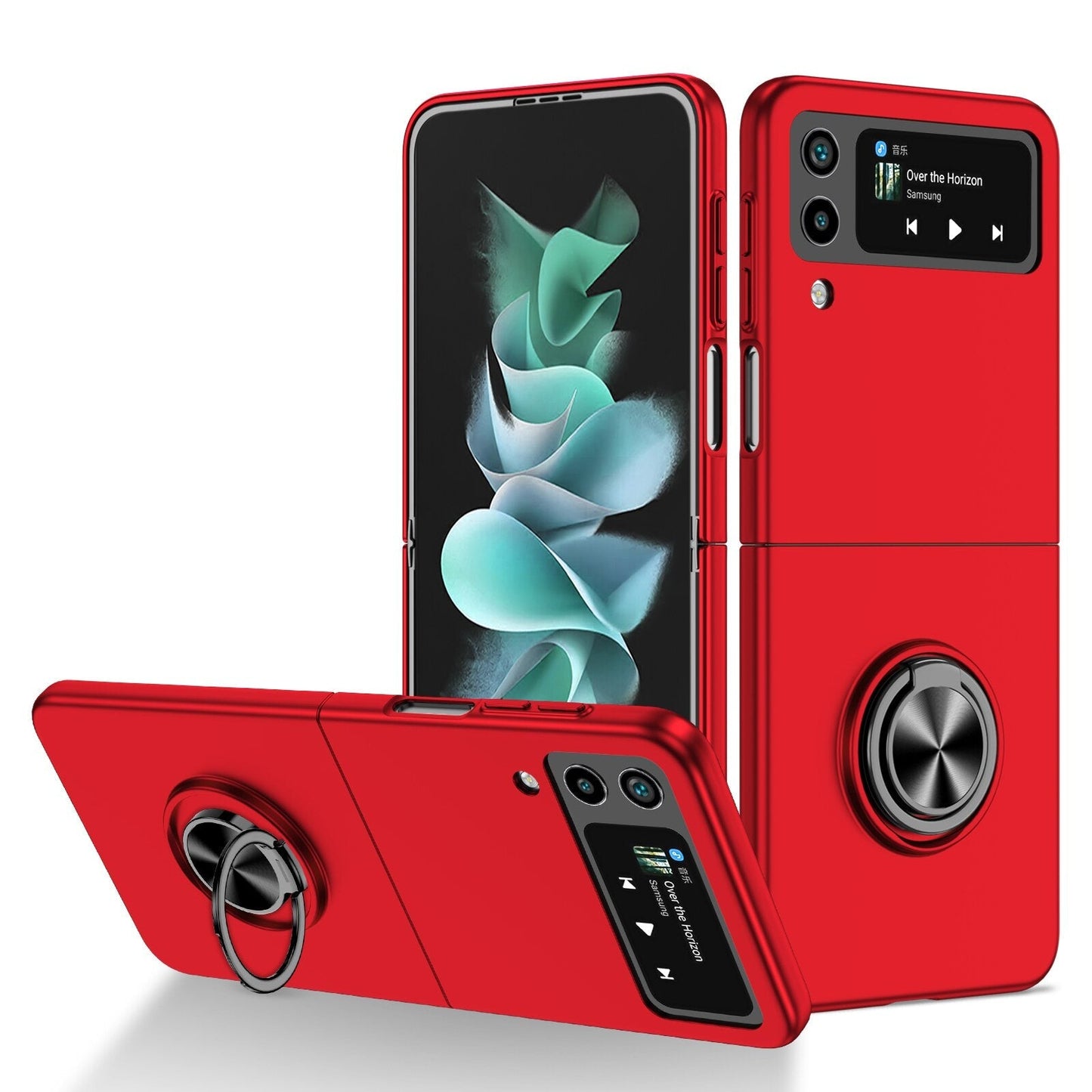 Ultra Thin Case with Magnetic Ring Bracket for Samsung Galaxy Z Flip