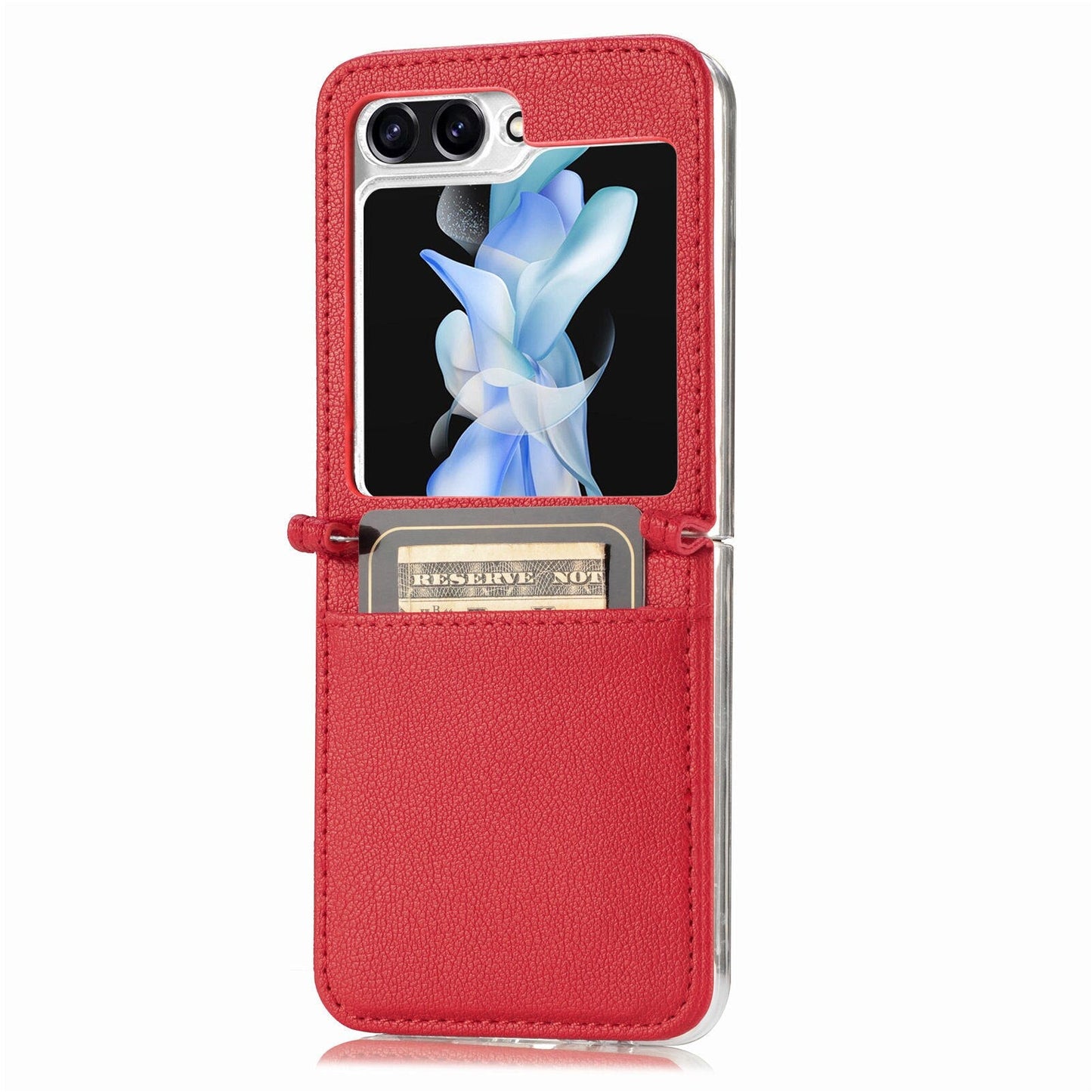 Leather Case with Card Holder For Samsung Galaxy Z Flip Series