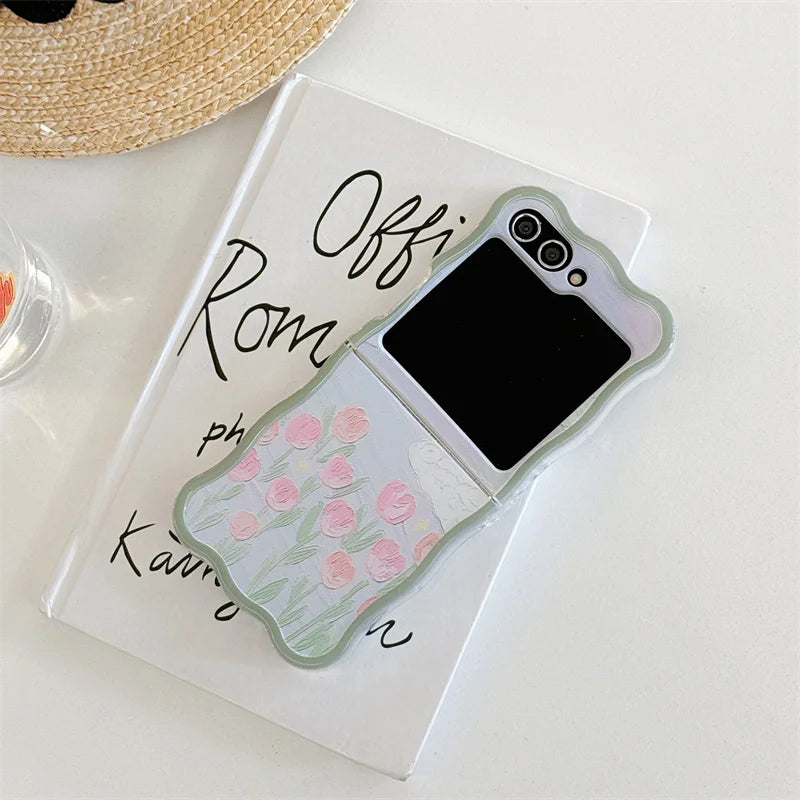 Cute Tulip Flower Case for Samsung Galaxy Z Flip 7 & 6