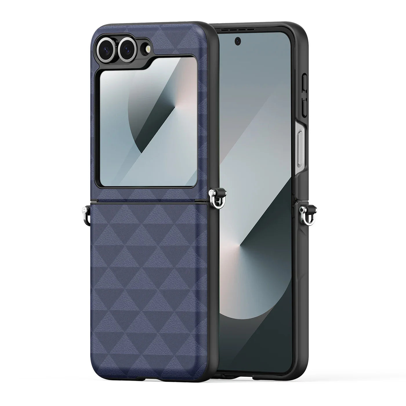 Leather Case with Hinge Protection for Z Flip Series