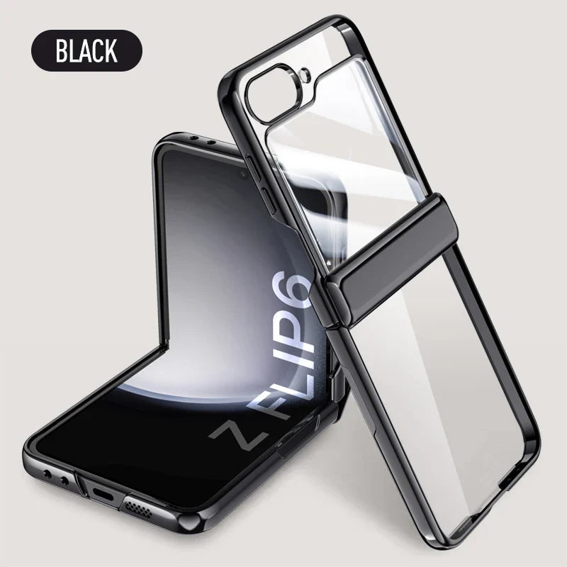 Transparent Electroplated Case for Samsung Galaxy Z Flip 7 & 6