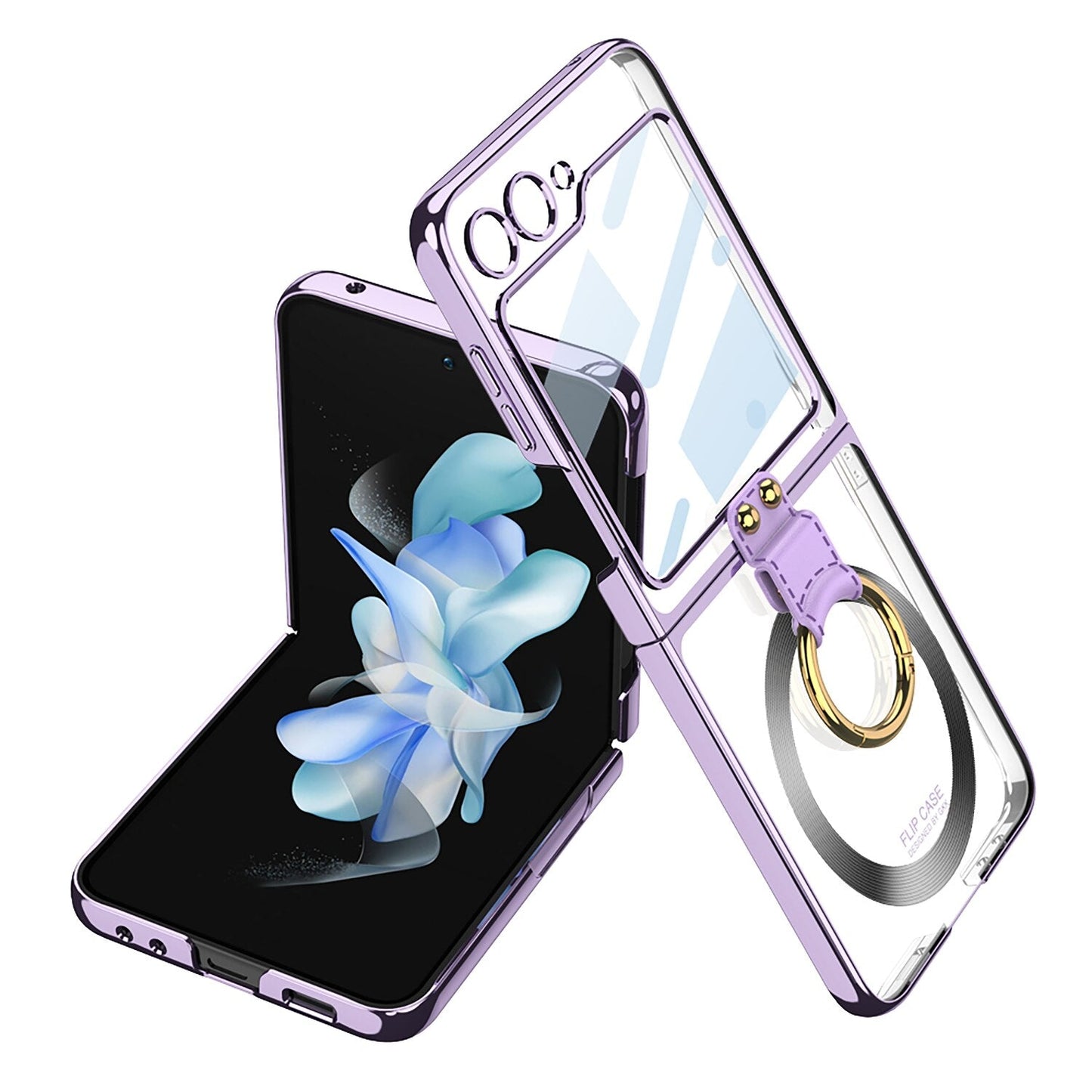 Magsafe Wireless Charging Case with Ring Holder For Samsung Galaxy Z Flip Series