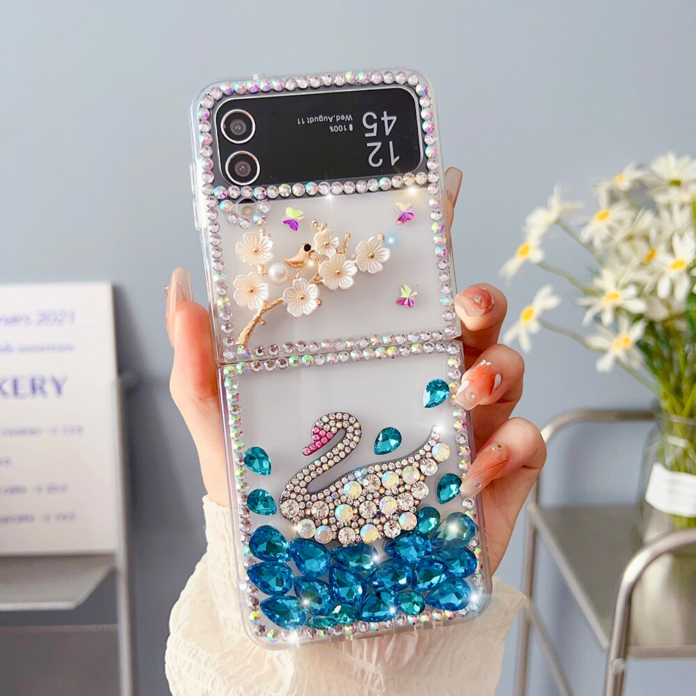 Luxury Colorful Rhinestone Case For Samsung Galaxy Z Flip
