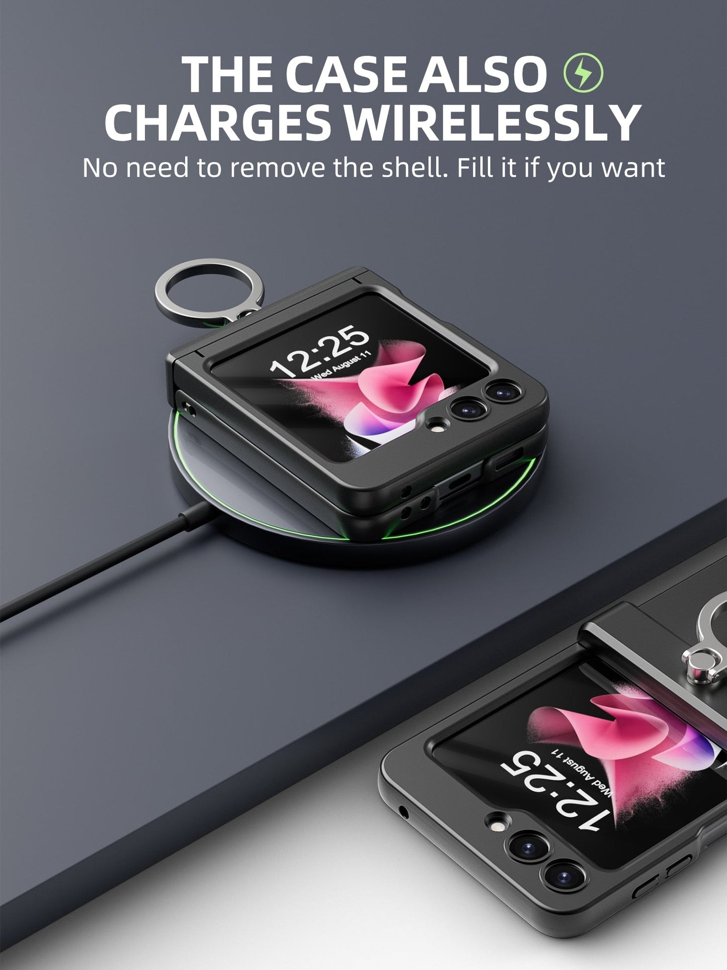 Magnetic Wireless Charging Case with Bracket For Samsung Galaxy Z Flip Series