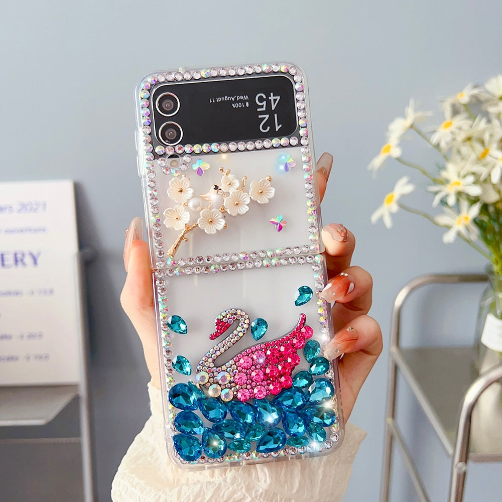 Luxury Colorful Rhinestone Case For Samsung Galaxy Z Flip
