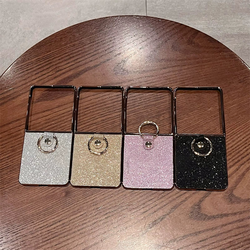 Glitter Case with Ring for Samsung Galaxy Z Flip – Sparkly Protective Cover