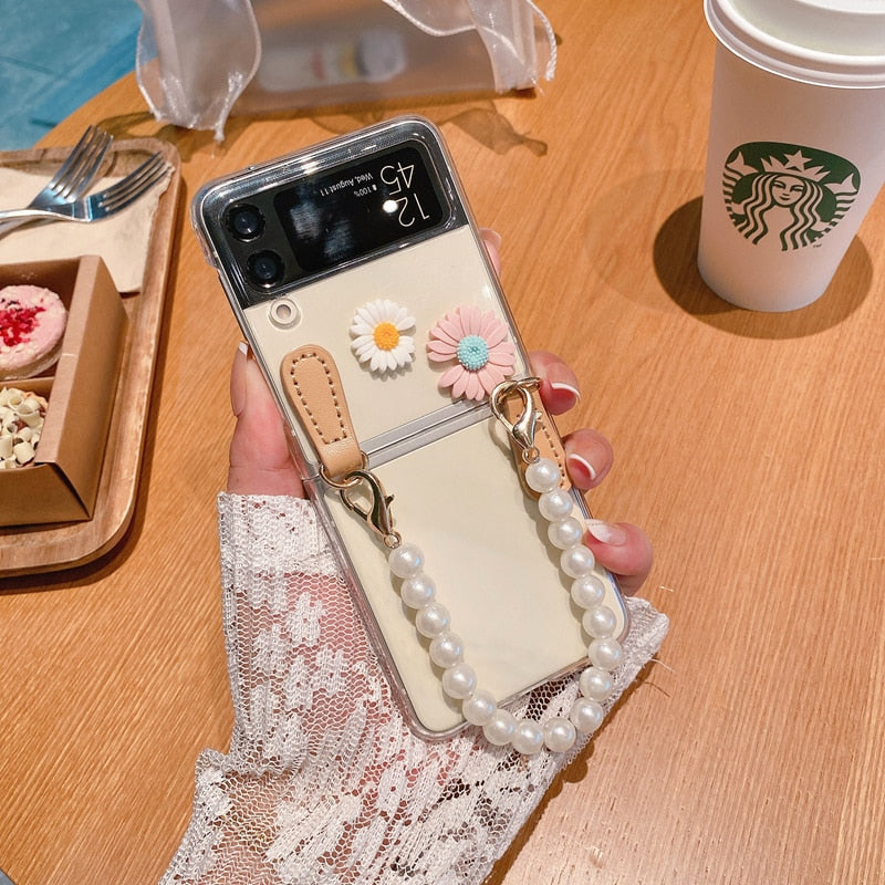 Flower Bracelet Phone Case For Samsung Galaxy Z Flip