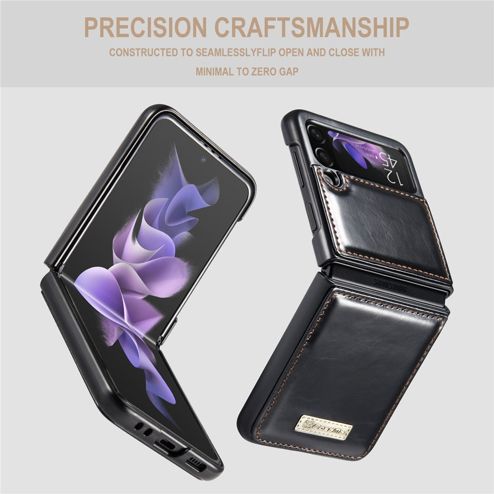 Vintage Leather Cover For Z FLIP Series