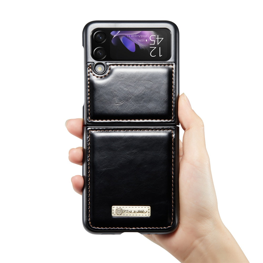 Vintage Leather Cover For Z FLIP Series