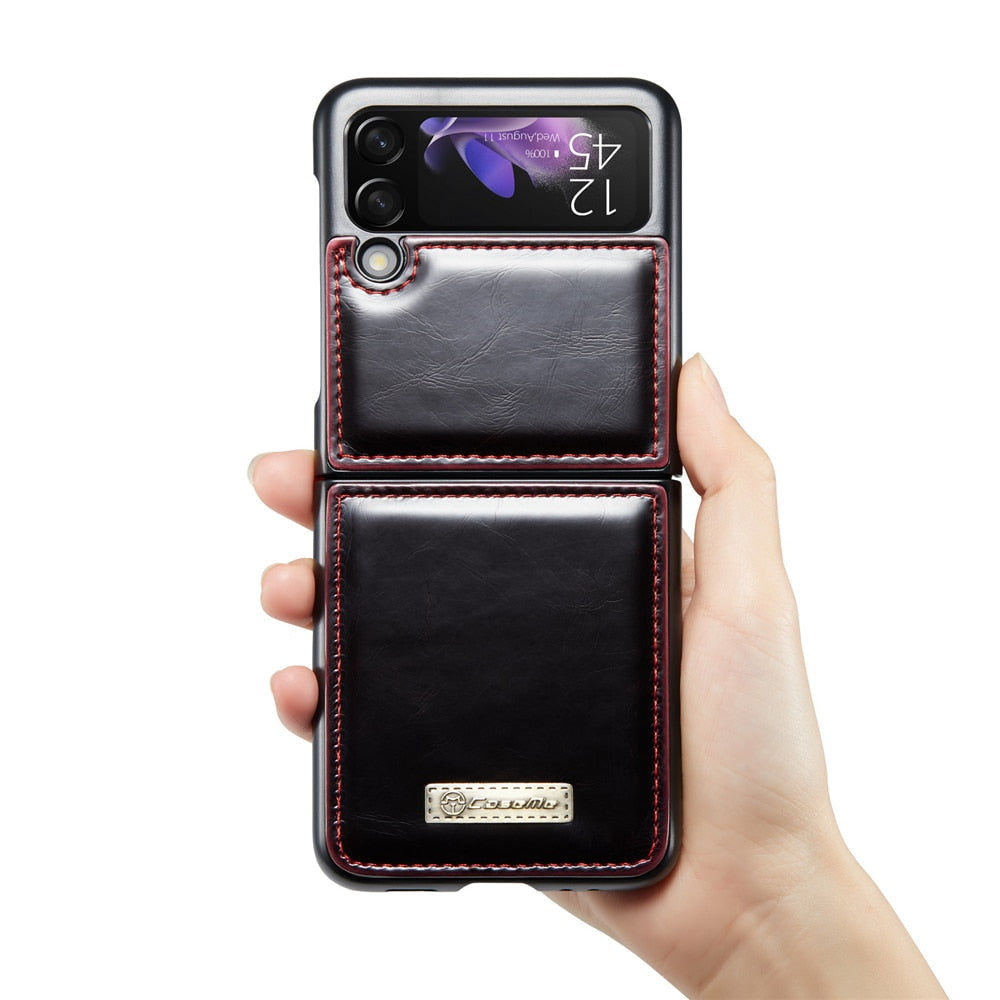 Vintage Leather Cover For Z FLIP Series