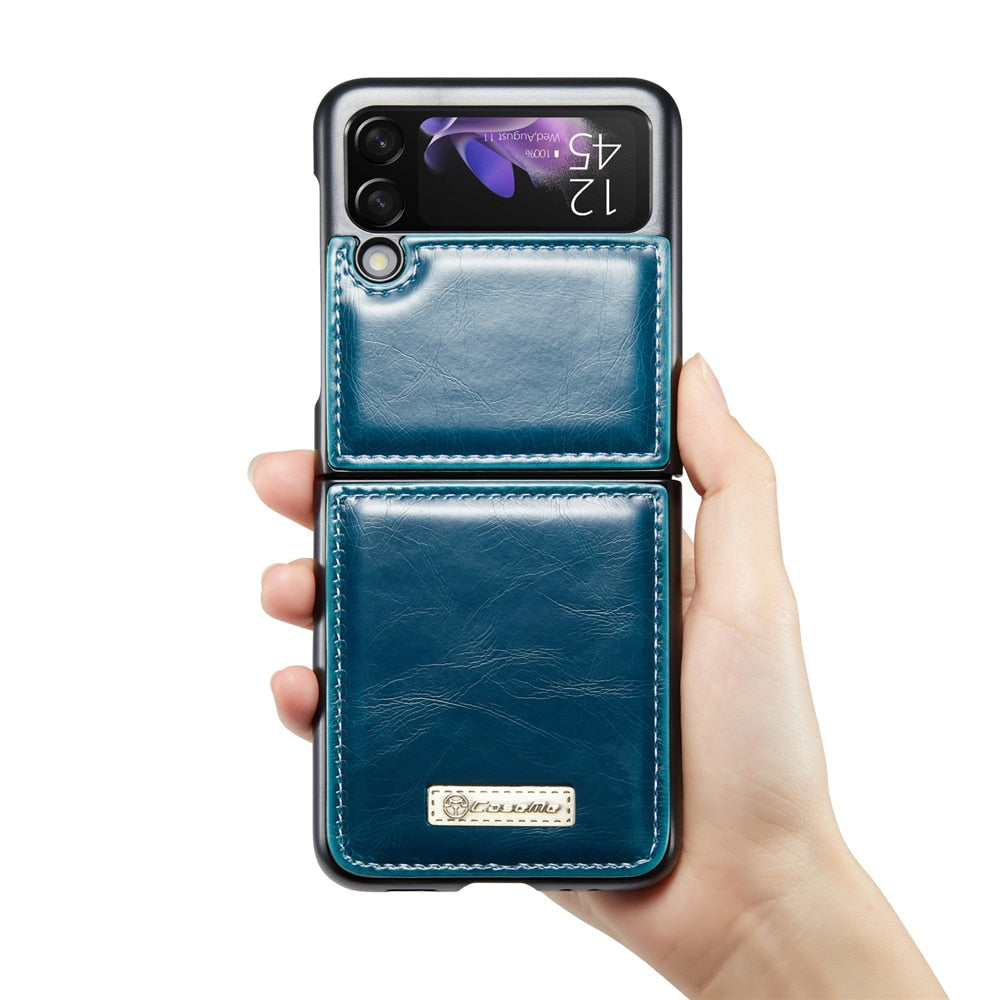 Vintage Leather Cover For Z FLIP Series