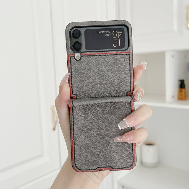 Fashion Joint name Lychee Case for Samsung Galaxy Z Flip