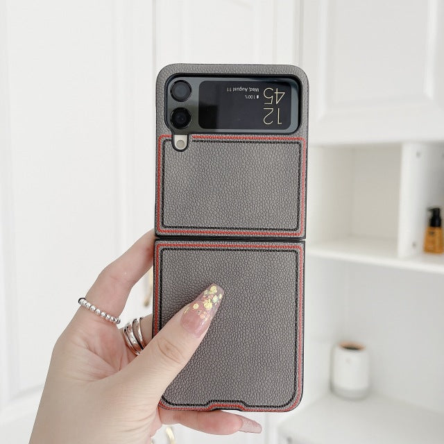 Fashion Joint name Lychee Case for Samsung Galaxy Z Flip
