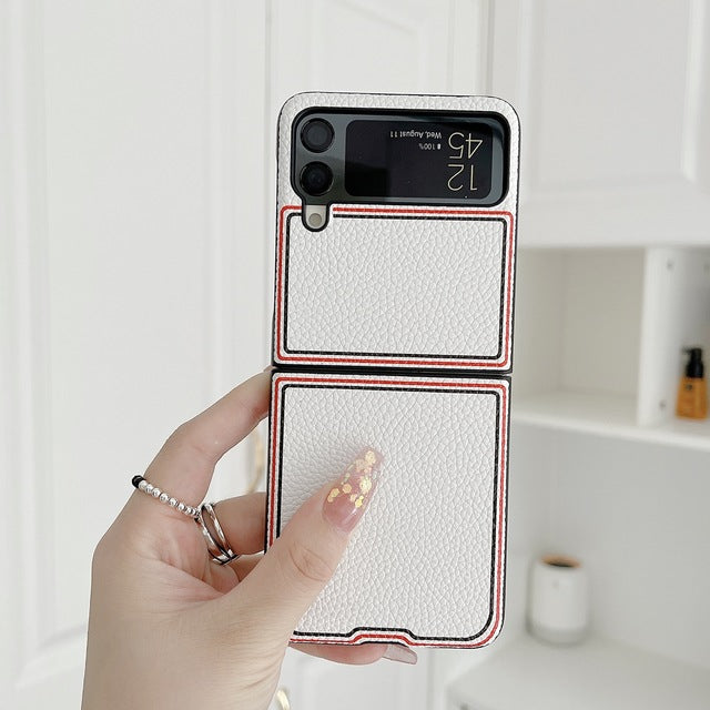 Fashion Joint name Lychee Case for Samsung Galaxy Z Flip