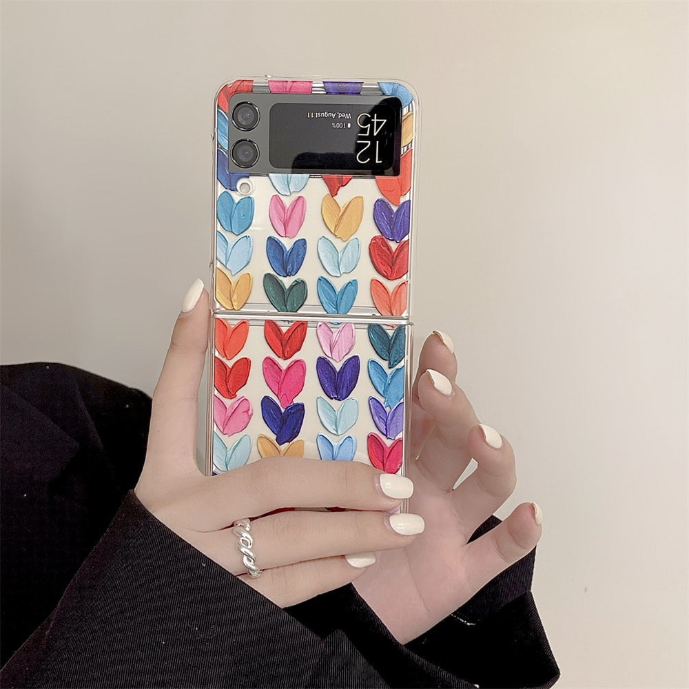 Colorful Oil Painting Case For Samsung Galaxy Z Flip 7