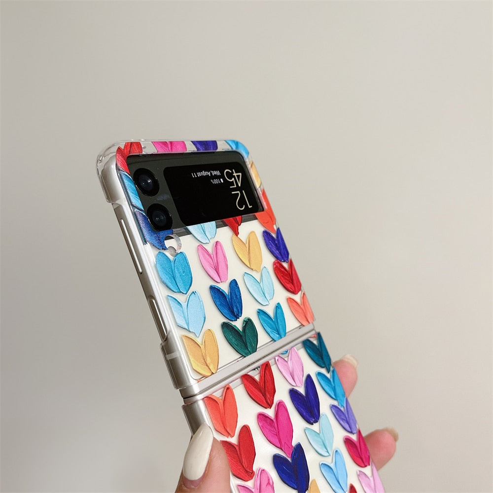 Colorful Oil Painting Case For Samsung Galaxy Z Flip 7
