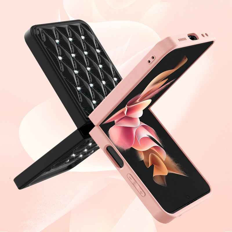 Creative Electroplating Diamond Protective Cover For Samsung Galaxy Z Flip Series