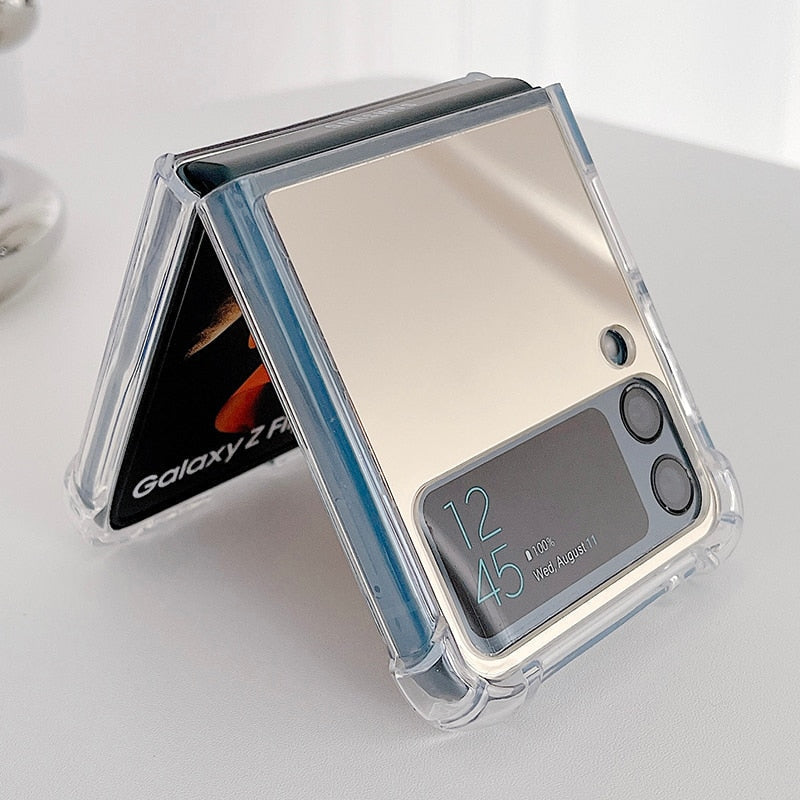 Shockproof Mirror Phone Case For Samsung Galaxy Z FLIP Series