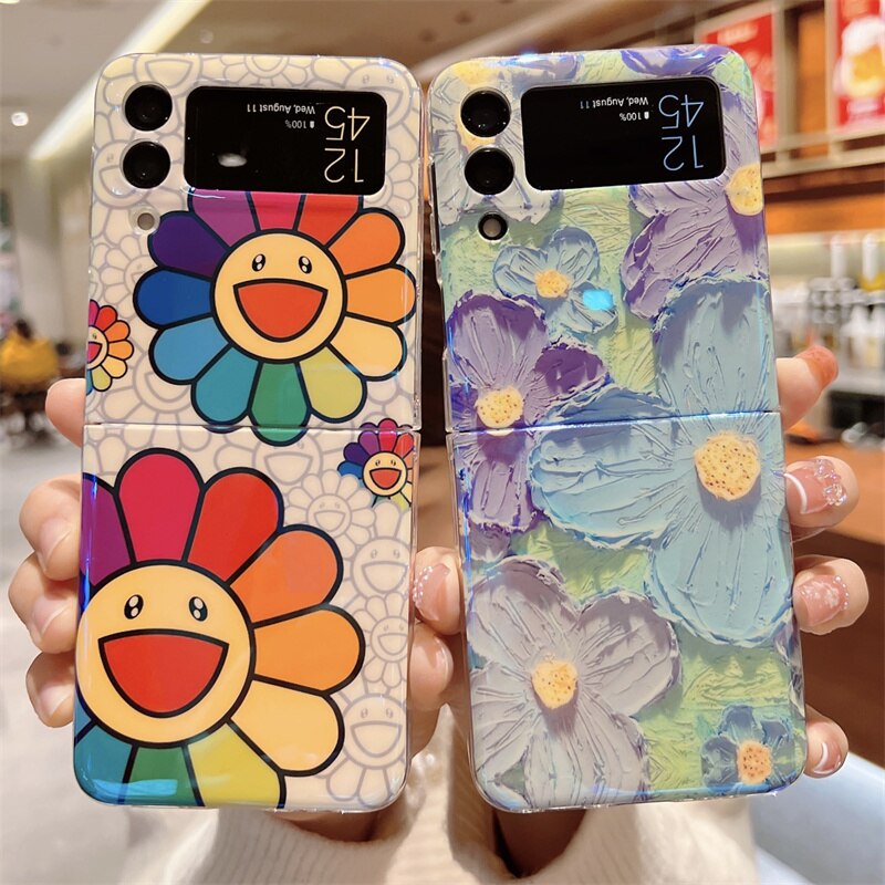 Colorful Smile Flower Case For Samsung Galaxy Z Flip Series
