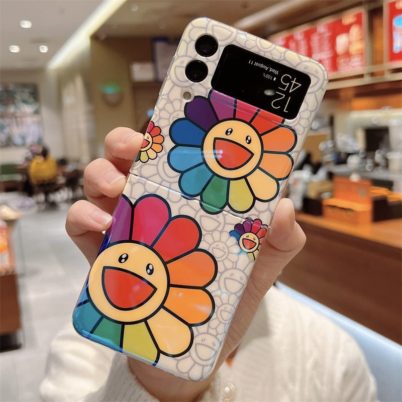 Colorful Smile Flower Case For Samsung Galaxy Z Flip Series