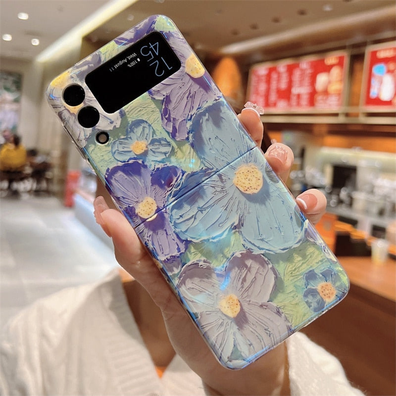 Colorful Smile Flower Case For Samsung Galaxy Z Flip Series