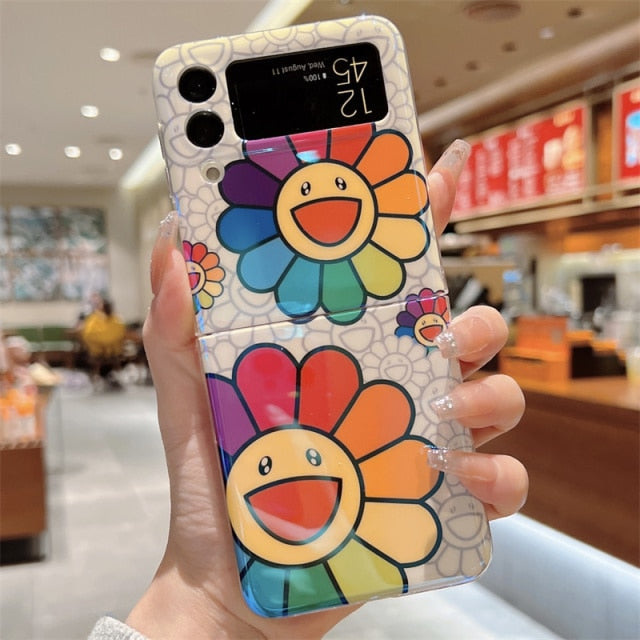 Colorful Smile Flower Case For Samsung Galaxy Z Flip Series