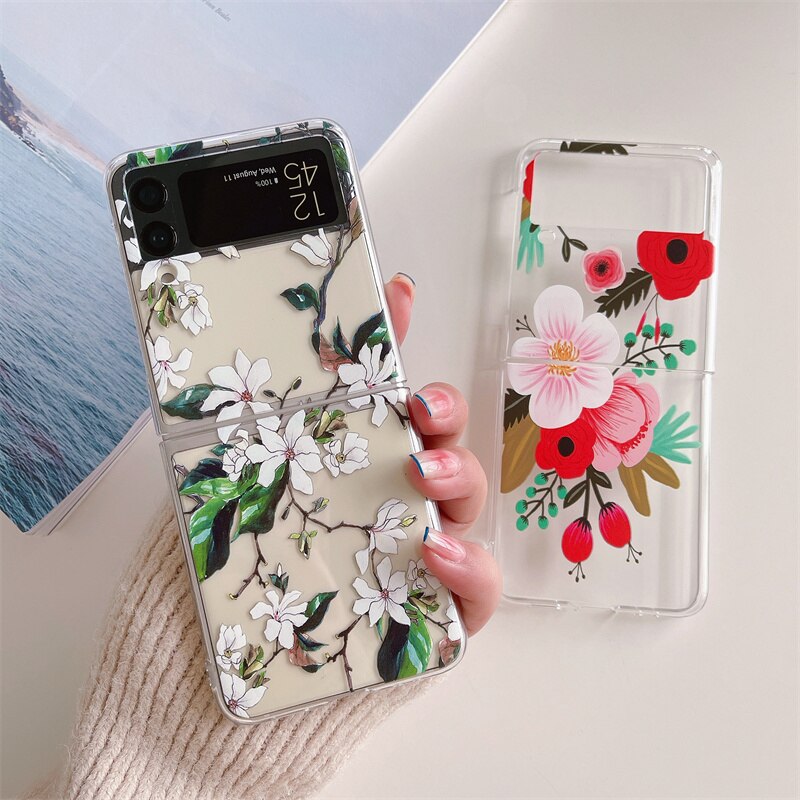 Flower Painting Case For Samsung Galaxy Z Flip Series
