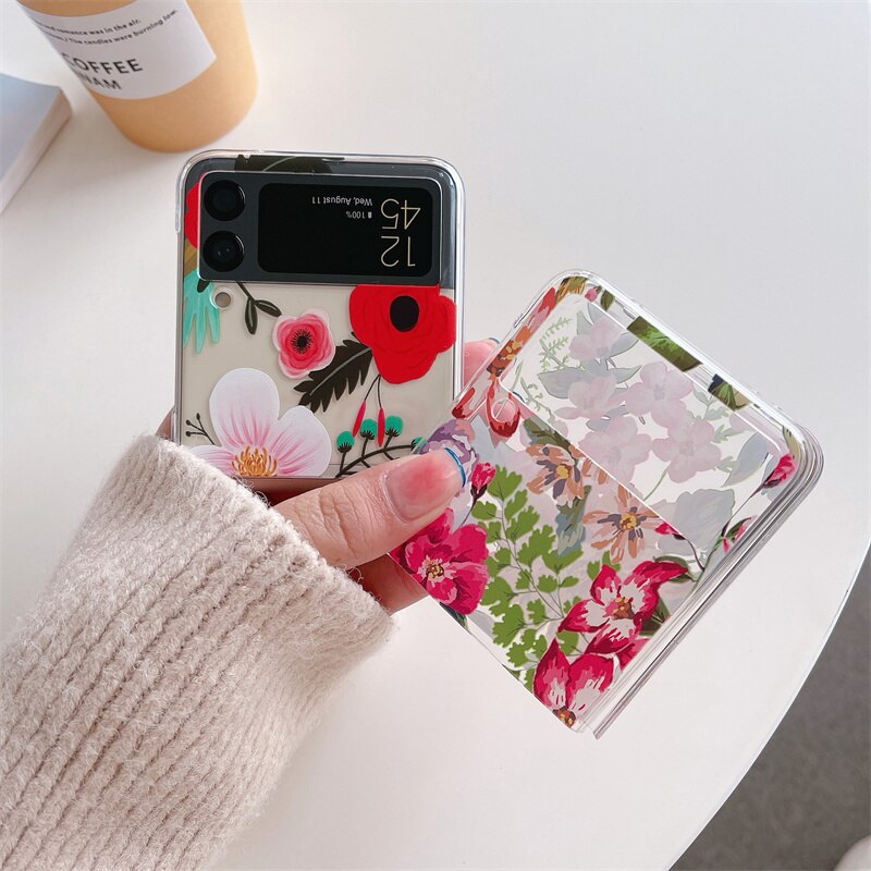 Flower Painting Case For Samsung Galaxy Z Flip Series