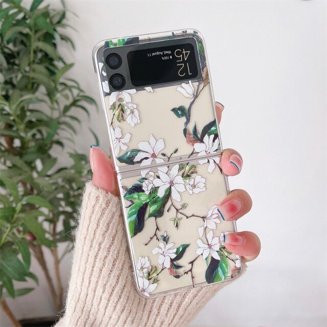 Flower Painting Case For Samsung Galaxy Z Flip Series