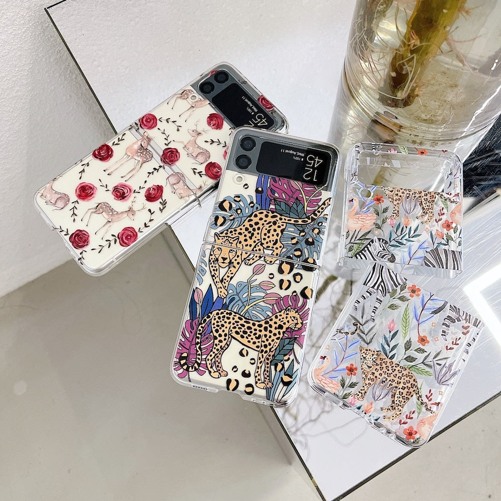 Forest Flower Animal Case for Samsung Galaxy Z Flip Series