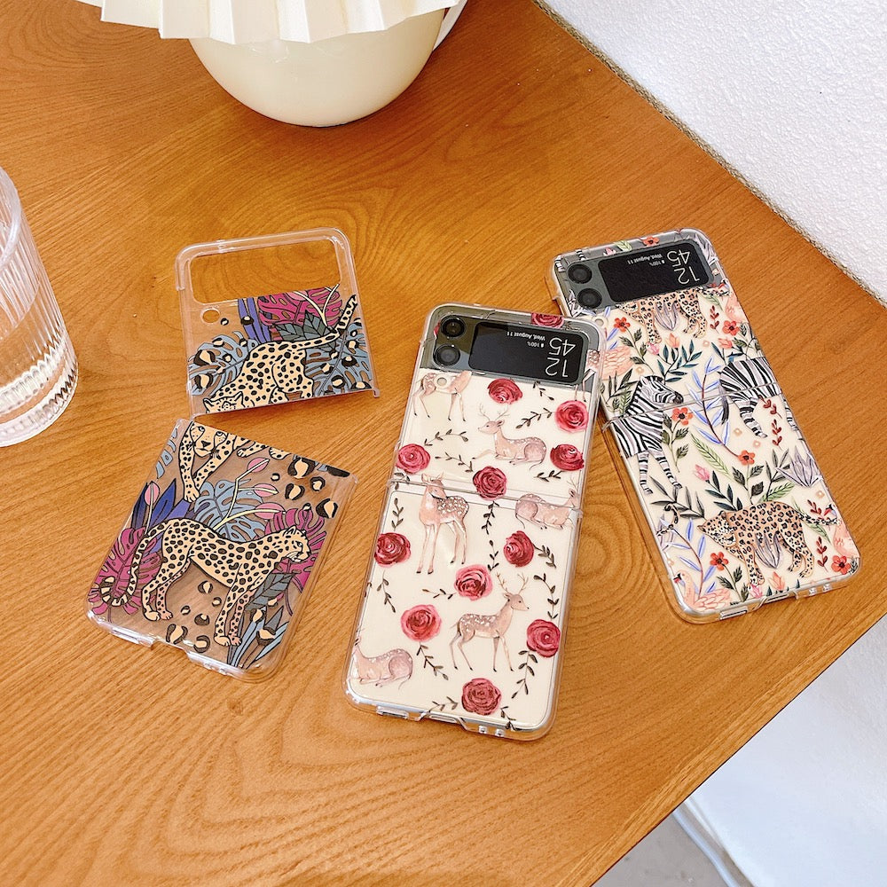 Forest Flower Animal Case for Samsung Galaxy Z Flip Series