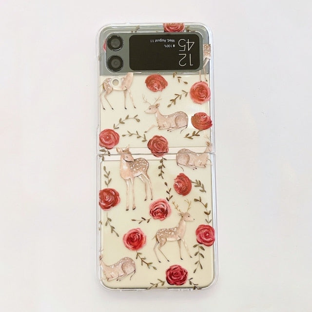 Forest Flower Animal Case for Samsung Galaxy Z Flip Series