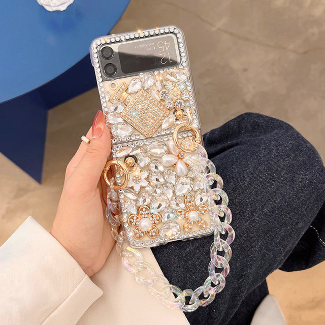 Bracelet Diamond Case For Samsung Galaxy Z Flip Series