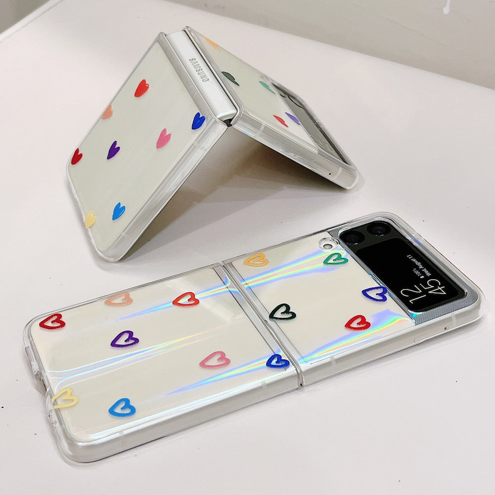 Cute Love Heart Case for Samsung Galaxy Z Flip Series