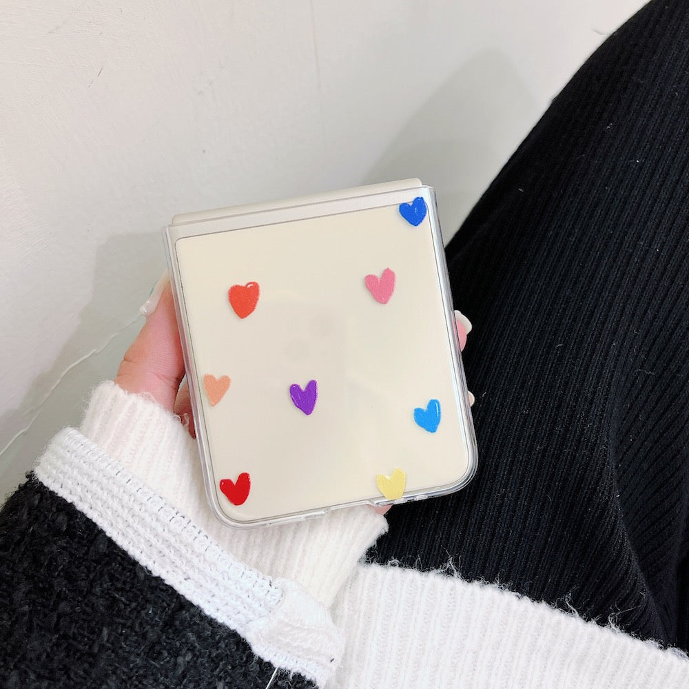 Cute Love Heart Case for Samsung Galaxy Z Flip Series